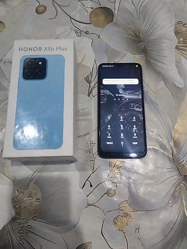 3 birinde printer: Honor X5b Plus, 128 GB, rəng - Qara, Barmaq izi — 1