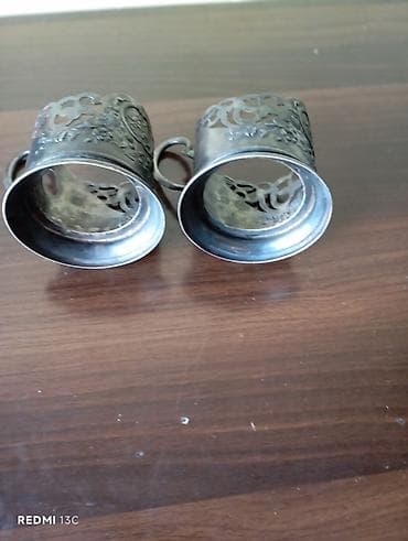 sufre: Məhsul: Metal fincanaltı (stəkan tutacağı) dəsti – 2 ədəd Təsvir: - — 4