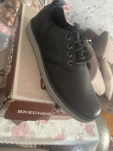 Ayaqqabılar: Skechers kişi ayaqqabısı – klassik gündəlik stil - Rəng: qara üst — 6