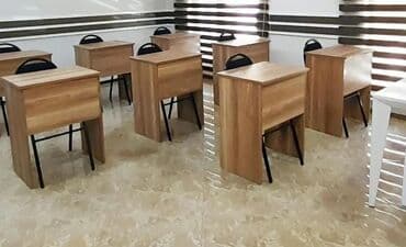 uşaq ucun yazı masası: Parta tek neferlik 50/60 sm 28 azn Parta iki neferlik 100/50 sm — 4