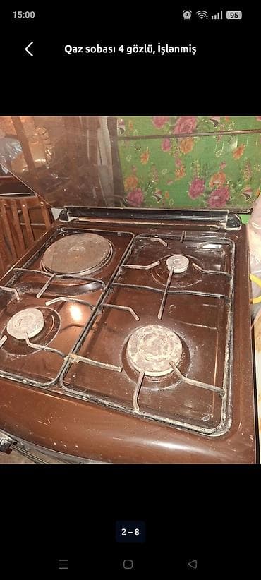 Heç bir problemi yoxdu işlek vəziyyətdədi hem qazla hem tokla işdiyir
