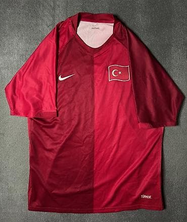 Мужская футболка, Nike, L, цвет - Красный