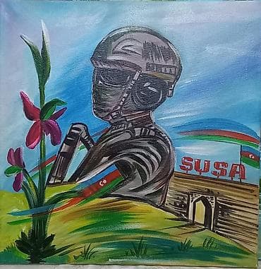 Məhsul: Orijinal rəsm əsəri – “Şuşa” mövzulu kompozisiya Təsvir: -