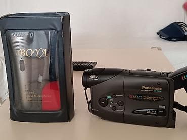 dash cam: Panasonic NV‑R500 VHSC videocamera + BOYA mikrofon seti Məhsul — 2
