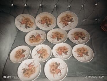 aş buludu: Boşqablar, rəng - Ağ, Keramika, Almaniya — 3