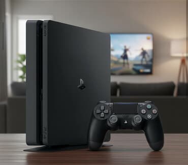 islenmis kompyuter: Ps4 satilir cox yaxshi veziyyetdedir, 5 oyun yazilib, 2 coystik var — 1