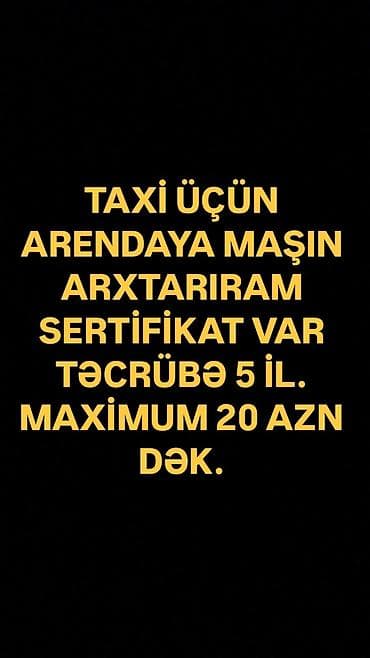 29 yaş sertifikat var. Bakı sakiniyəm şəhəri yaxşı tanıyıram. Maşının