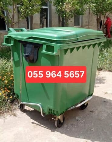 Biznes üçün program təminatı: Məişət Tullantı qutuları. 20 lt den 1100 lt qeder movcuddur. Plastik — 16