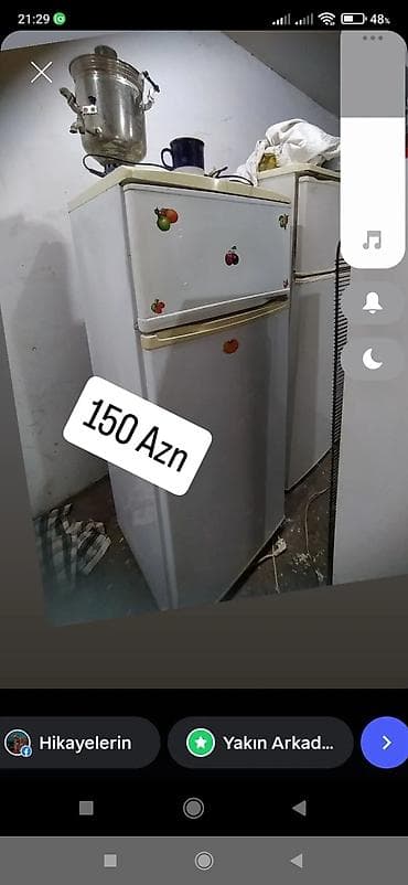 su xaladeniki: 2 qapılı Arcelik Soyuducu Satılır, rəng - Ağ — 2