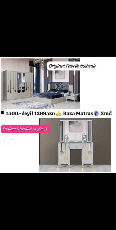 Original fabrik istehsalı yataq otağı dəstləri Model xüsusiyyətləri — 2
