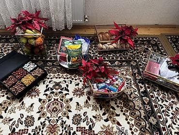 Dekorativ şüşə-bak və güzgülü tray dəsti - Müxtəlif formalarda lüks — 6