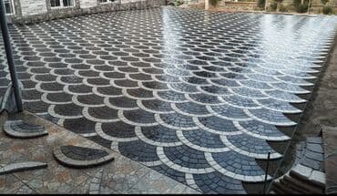 tek das: Trotuar (daş döşəmə) plitələri – geniş çeşid Məhsul: - Açıq sahələr — 18