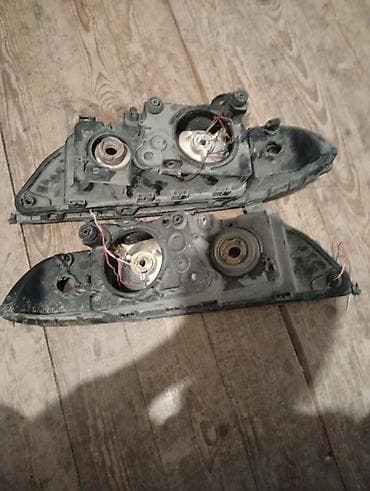 bmw karopka: Komplekt, Yaxın və uzaq vuran işıqlar BMW, 2003 il, Orijinal, Almaniya, İşlənmiş — 2