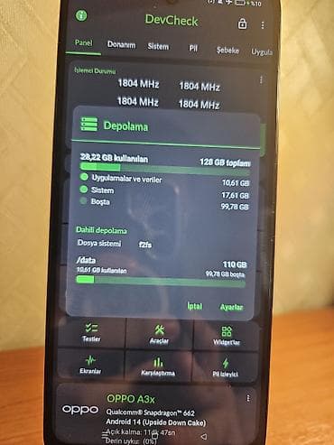 Oppo A3x, 128 GB, rəng - Qara, Sensor — 5