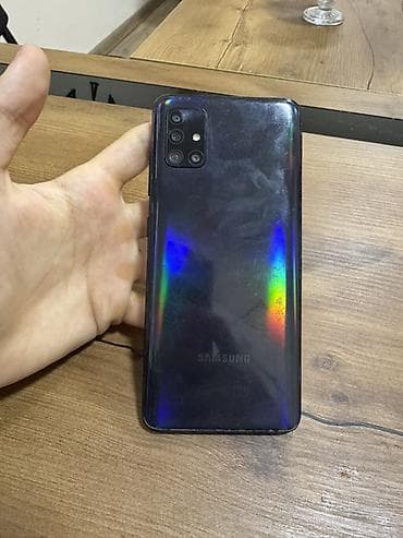 telefon samsung a40: Samsung Galaxy A51, 128 GB, rəng - Qara, Barmaq izi — 2