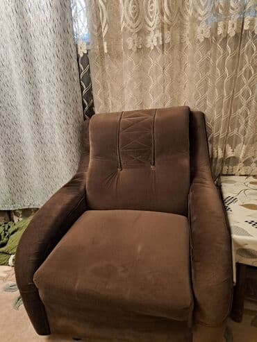 ikinci el kamot: İşlənmiş, Kreslo, Vеlur parça — 1