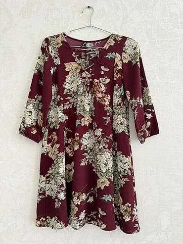 Повседневное платье, Миди, Stradivarius, S — 3