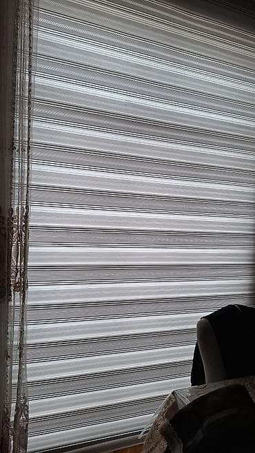 Ev saatları: Zebra jalüz pərdə TƏP TƏZƏDİR İŞLƏNMƏYİB - Tip: İkili qatlı zebra — 1
