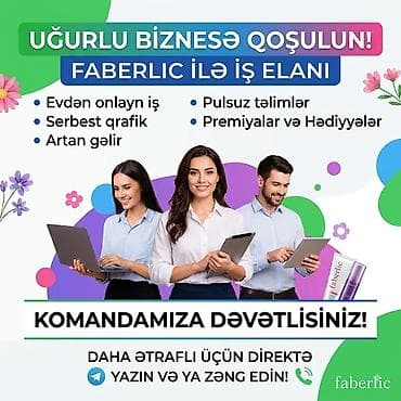 evde paketleme ışı bakı: Faberlic ilə onlayn iş imkanı - Evdən onlayn iş - Serbest qrafik - — 1