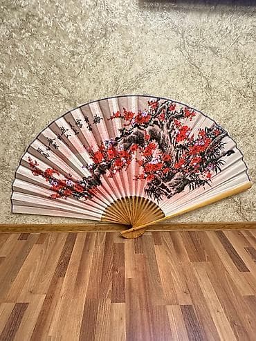 Böyük dekorativ divar yelpiri - Şərq üslubunda iri ölçülü dekorativ