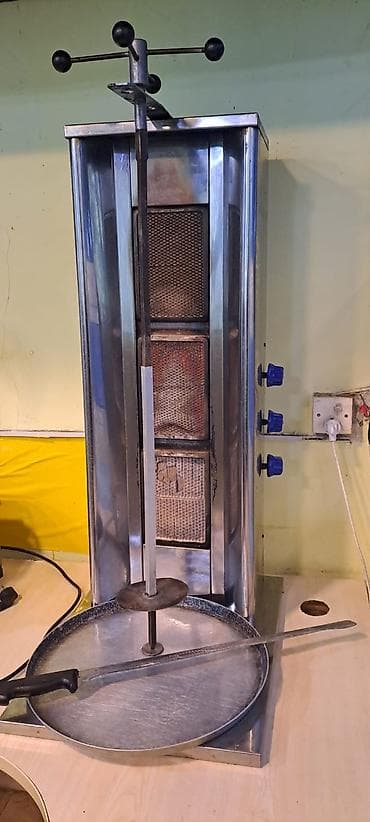 Аппараты для донера: Газовый, 3 горелки, С ножом — 1