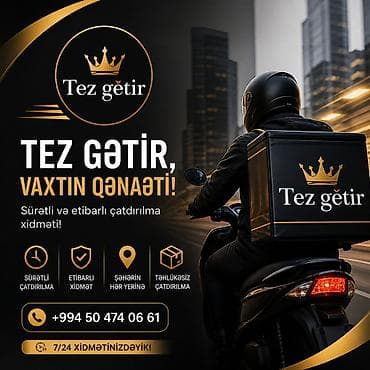 Avto xidmətlər: Tez gətir – şəhərdaxili kuryer və çatdırılma xidməti Xidmətlər: - — 3