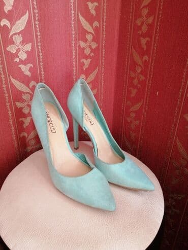 Tuflilər, Ölçü: 38, rəng - Göy, İşlənmiş