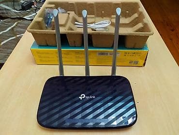 rengli printer satilir: TP-Link - 5Ghz tezlikdə işləyən modem router TP-Link - AC750 - C20 — 2