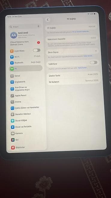 ipad air 1: Apple iPad (mavi rəng) - Yaddaş: 128 GB - Bağlantı: Wi‑Fi - Ekran — 3