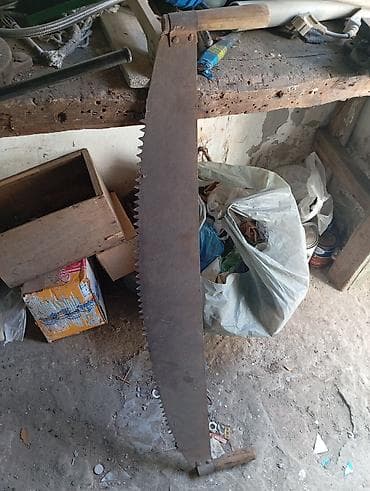 odun doğrayan mişar: İki tutacaqlı Mexaniki əl mişarı, Kredit yoxdur — 1