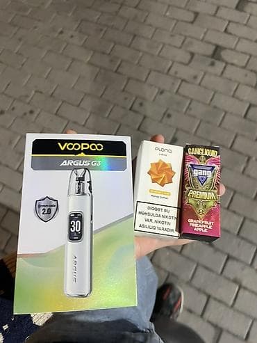 aroma qelyan: VOOPOO ARGUS G3 pod sistemi Xüsusiyyətlər: - Kompakt və yüngül gövdə — 3