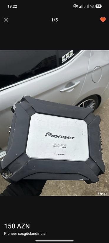 basavik kalonka: Avto səs sistemi – komplekt - Gücləndirici: Pioneer GM-6500F, 760W — 2