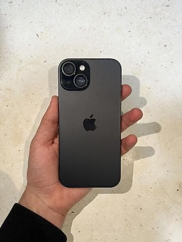IPhone 15, 128 GB, Black Titanium, Simsiz şarj, Face ID
