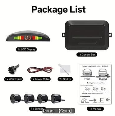 Avtomobil Parktronik Dəsti – 4 sensorlu, LCD displeyli (Rəng: qara) lalafo.az -da Avtomobil Parktronik Dəsti – 4 sensorlu, LCD displeyli (Rəng: qara)