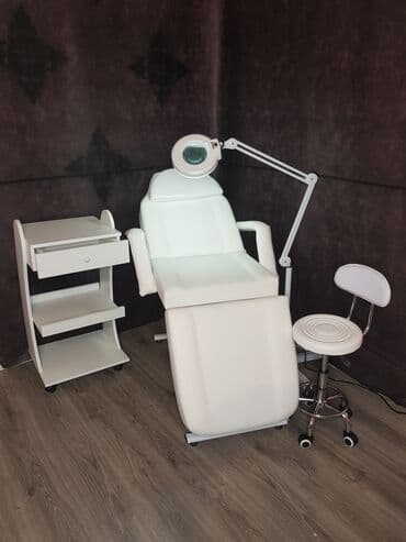 salon üçün: Çarpayı 230 azn kreslo 50 azn təkərli daşıyıcı 55 azn lupali işıq 90 — 7