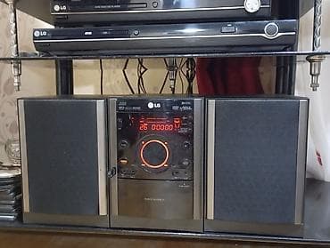 LG mini musiqi mərkəzi – 2 kolonka + əsas blok Tam orijinal