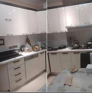 Mətbəx mebeli yaxşı vəziyyətdə 5 metrdi üstündə aspirator ve