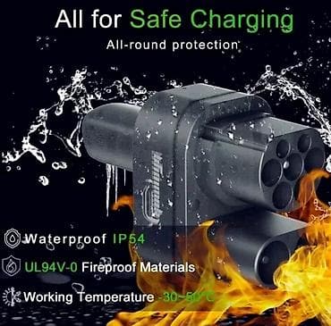 tesla adaptor: CCS2 → Tesla DC sürətli şarj adapteri Xüsusiyyətlər: - Uyğunluq: CCS — 3