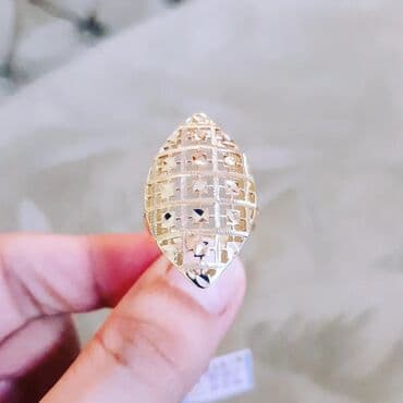 qaş sabitləyici: Toy, Üzük, Sarı qızıl, 585 Əyar, Qaşsız — 2