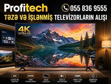 mini televizor: PROFITECH. Təzə və işlənmiş televizorların alışı və satışı. Smart TV — 1