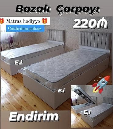 Təknəfərlik çarpayı, Bazalı, Matras ilə
