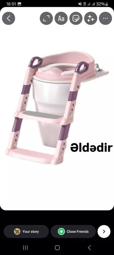 uşaq karşok: Unitaz karşoku sadə 15azn Pilləkanlı Qarşoku 35azn Sadə pilləkansız — 3