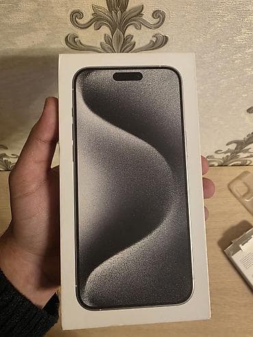 iphone adapteri: IPhone 15 Pro Max, 256 GB, White Titanium, Simsiz şarj, Face ID, Sənədlərlə — 9