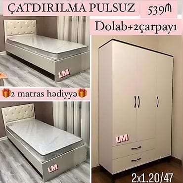 Dolab + 2 Çarpayı Yeni və sifarişlə Qiymət : 539₼ Dolab lalafo.az -da Dolab + 2 Çarpayı Yeni və sifarişlə Qiymət : 539₼ Dolab