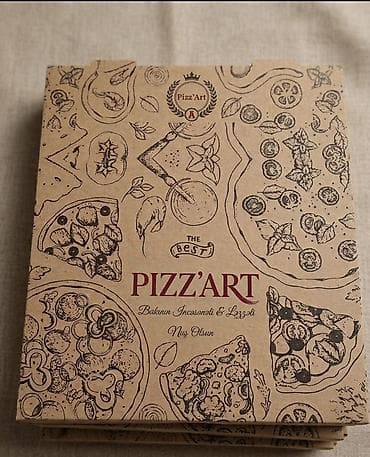 metbex ewyalari: Pizza qutuları – loqolu və loqosuz - Material: möhkəm, qida ilə təmas — 3