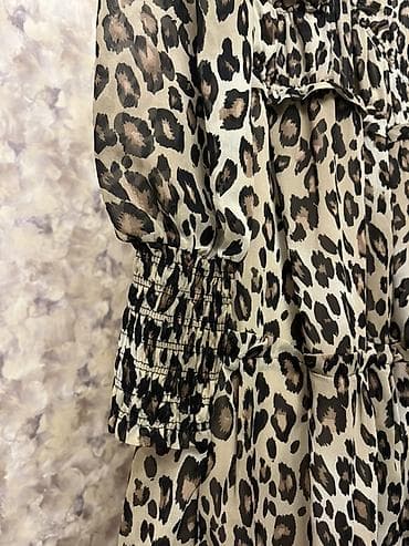 duz don modelleri: Leopard naxışlı qadın donu - Üslub: Uzun, qat-qat ətəkli — 3