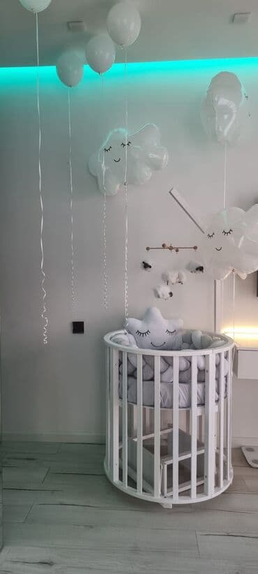 Oğlan və qız üçün, Yumru, Beşik, Dəst ilə, Matras ilə, Yellənmə mexanizmsiz