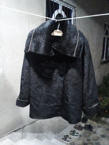 dublyonka dublonka дублёнка: Qara rəngli qadın paltosu - Material: yumşaq, xəz effekti olan — 2