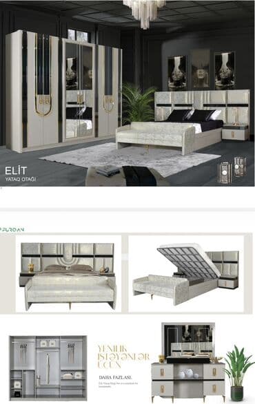 Bağ, çöl mebeli: İkinəfərlik çarpayı, Dolab, Termo, 2 tumba, Yeni — 1