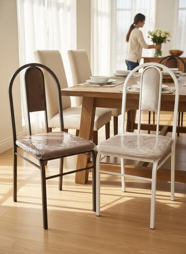 Masa və oturacaq dəstləri: Mətbəx üçün, Yeni, Qatlanmayan, rəng - Ağ Stul — 2